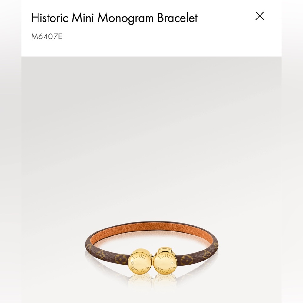 Authentic Louis Vuitton Historic mini bracelet